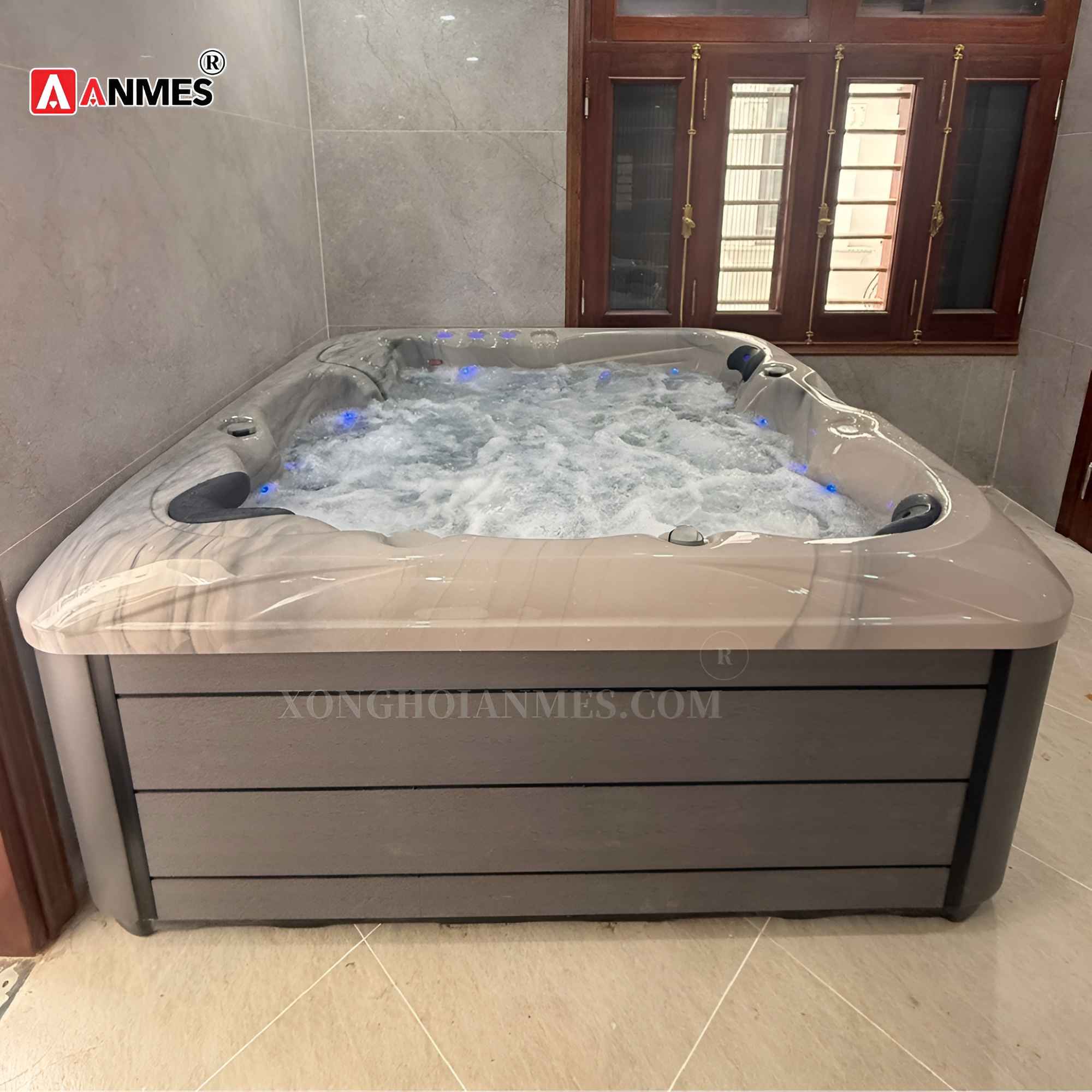 Bể sục jacuzzi nhập khẩu Spa Houston