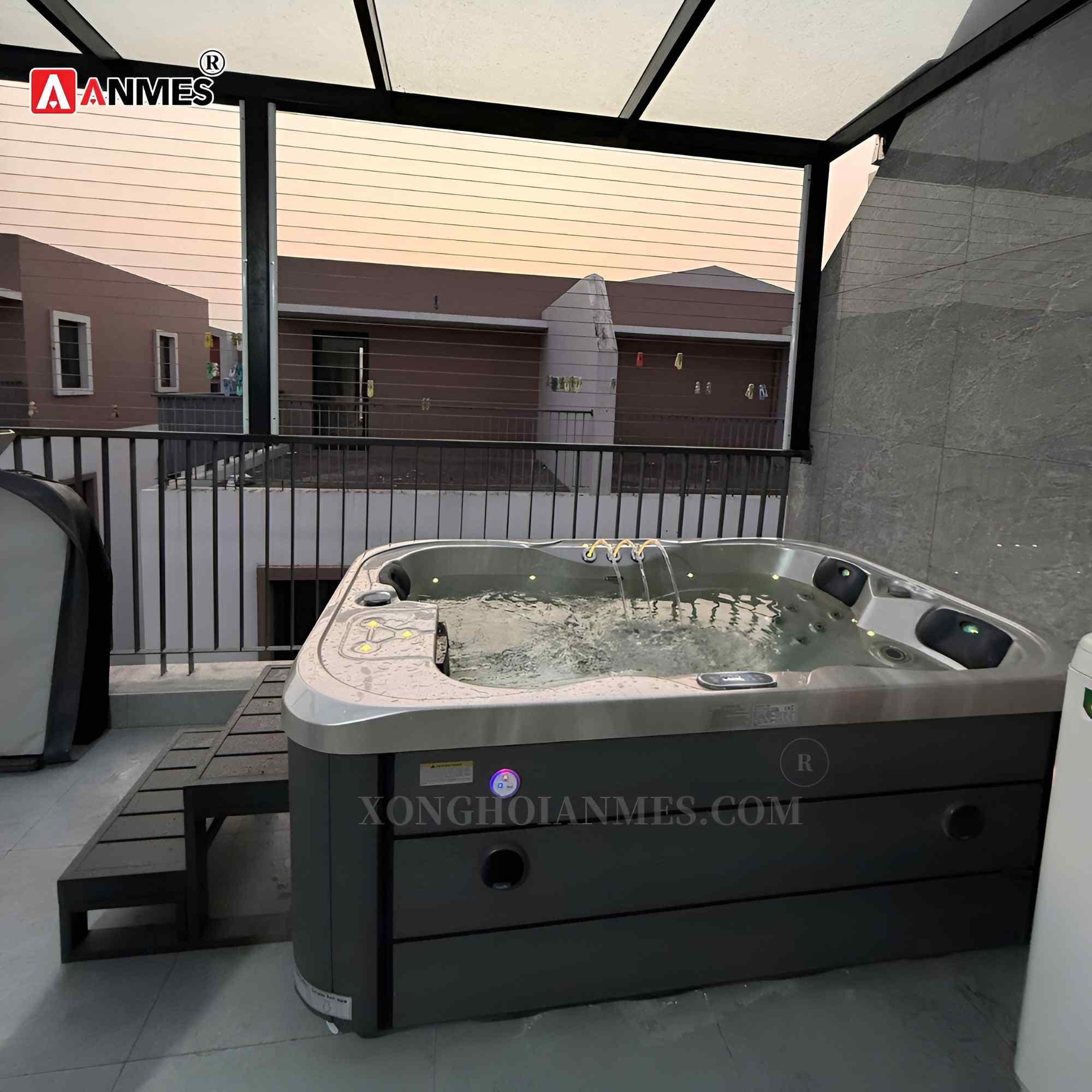 Bể sục jacuzzi nhập khẩu Spa 1912