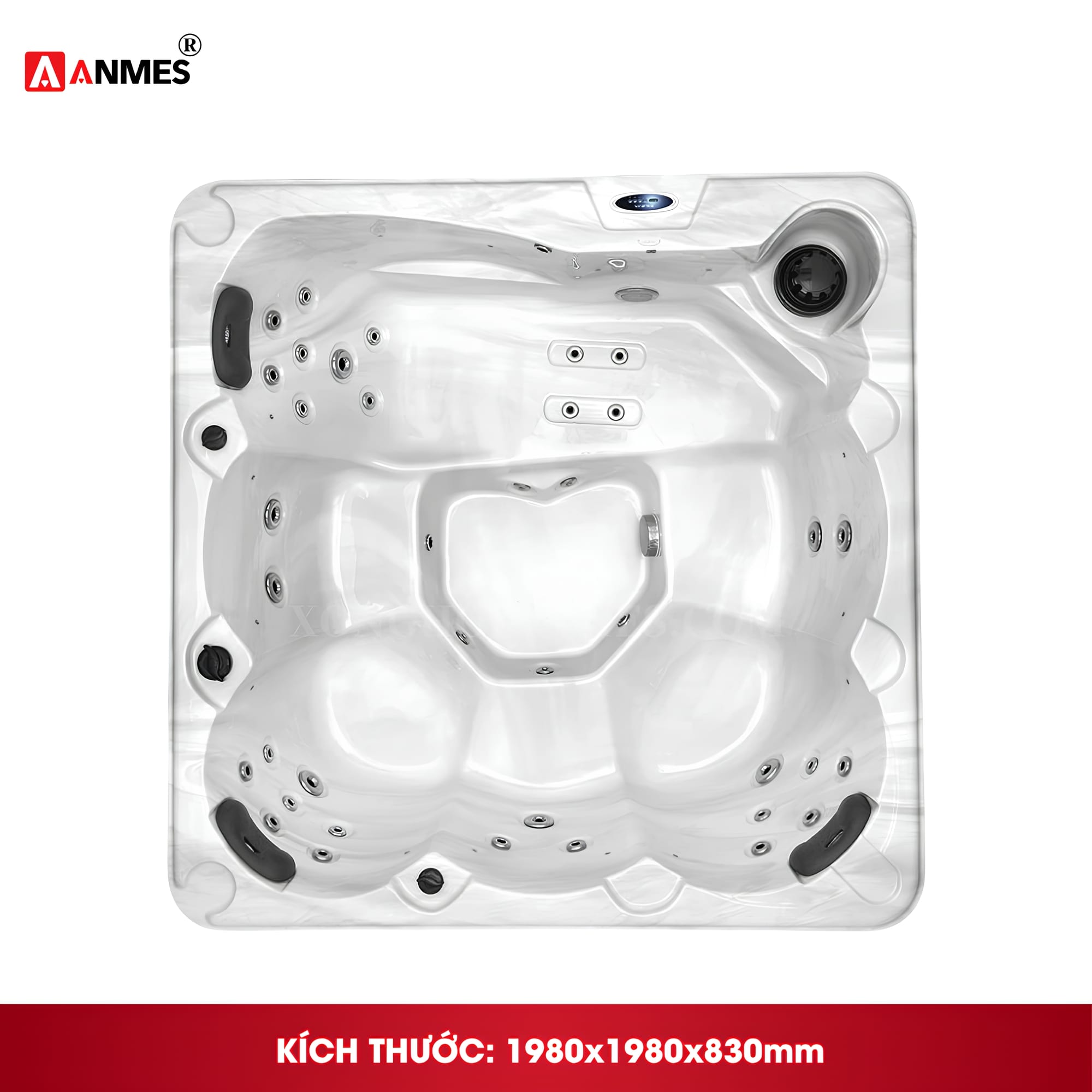 Hệ thống sục bên trong của bể sục jacuzzi M3300