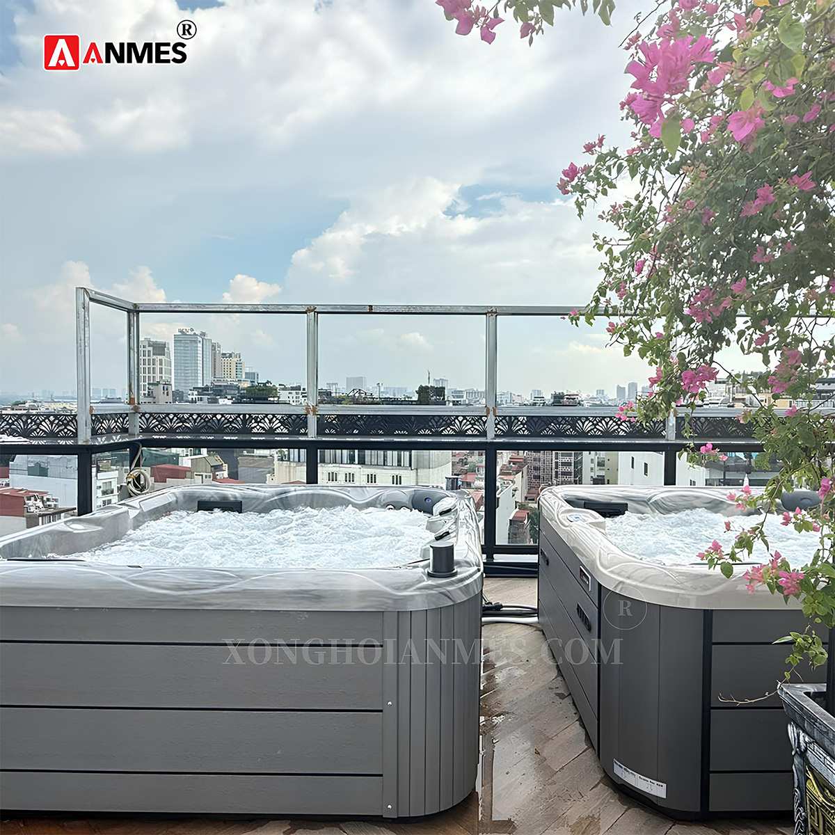 Anmes - Đơn vị cung cấp, lắp đặt bể sục jacuzzi nhập khẩu Neva chính hãng, giá tốt 