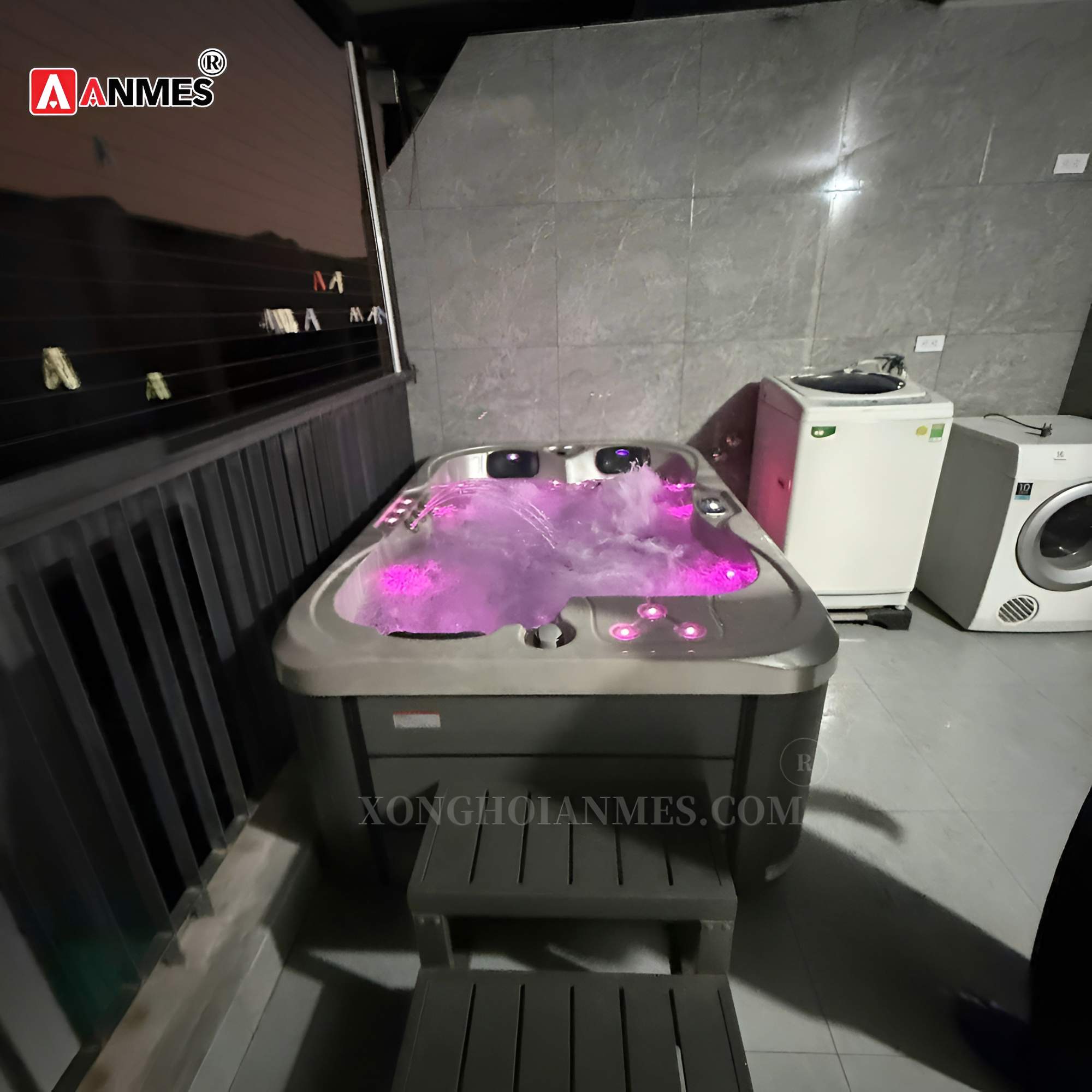 Bể sục jacuzzi nhập khẩu Spa 1912