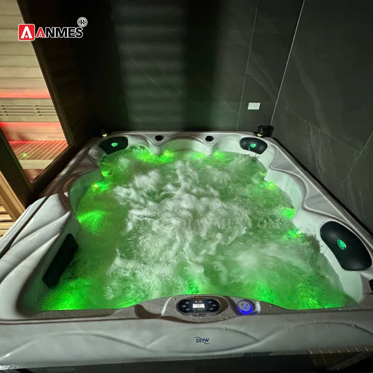 Lắp đặt bể sục jacuzzi nhập khẩu Spa Neva tại Bắc Ninh