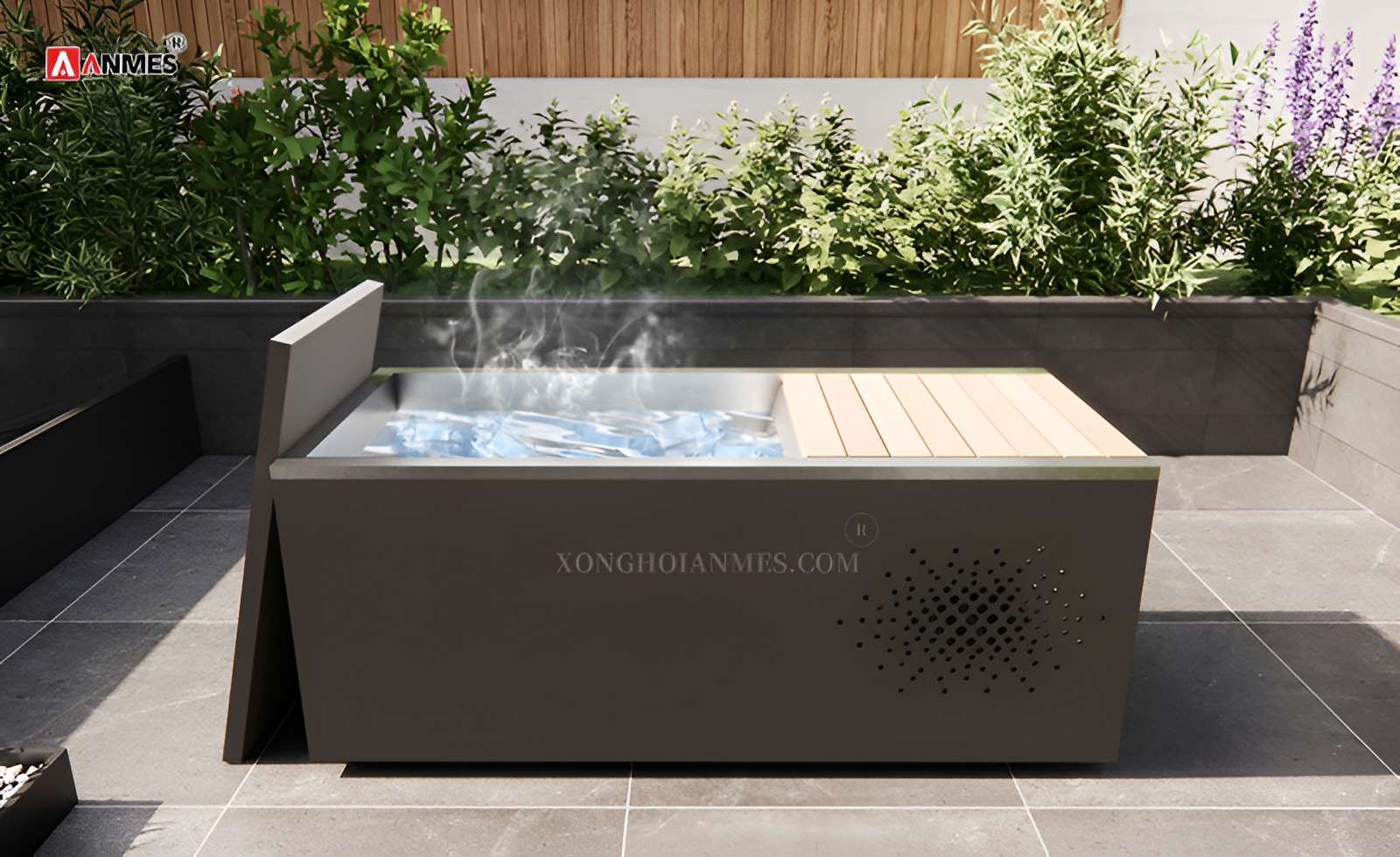 Lắp đặt bồn ngâm lạnh tại sân golf, sân pickeball