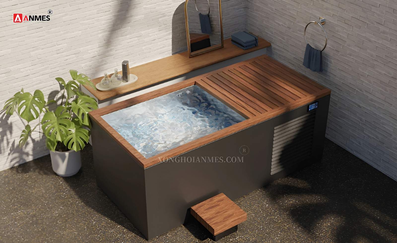 So sánh bồn ngâm lạnh chuyên dụng và bồn ngâm đá thường