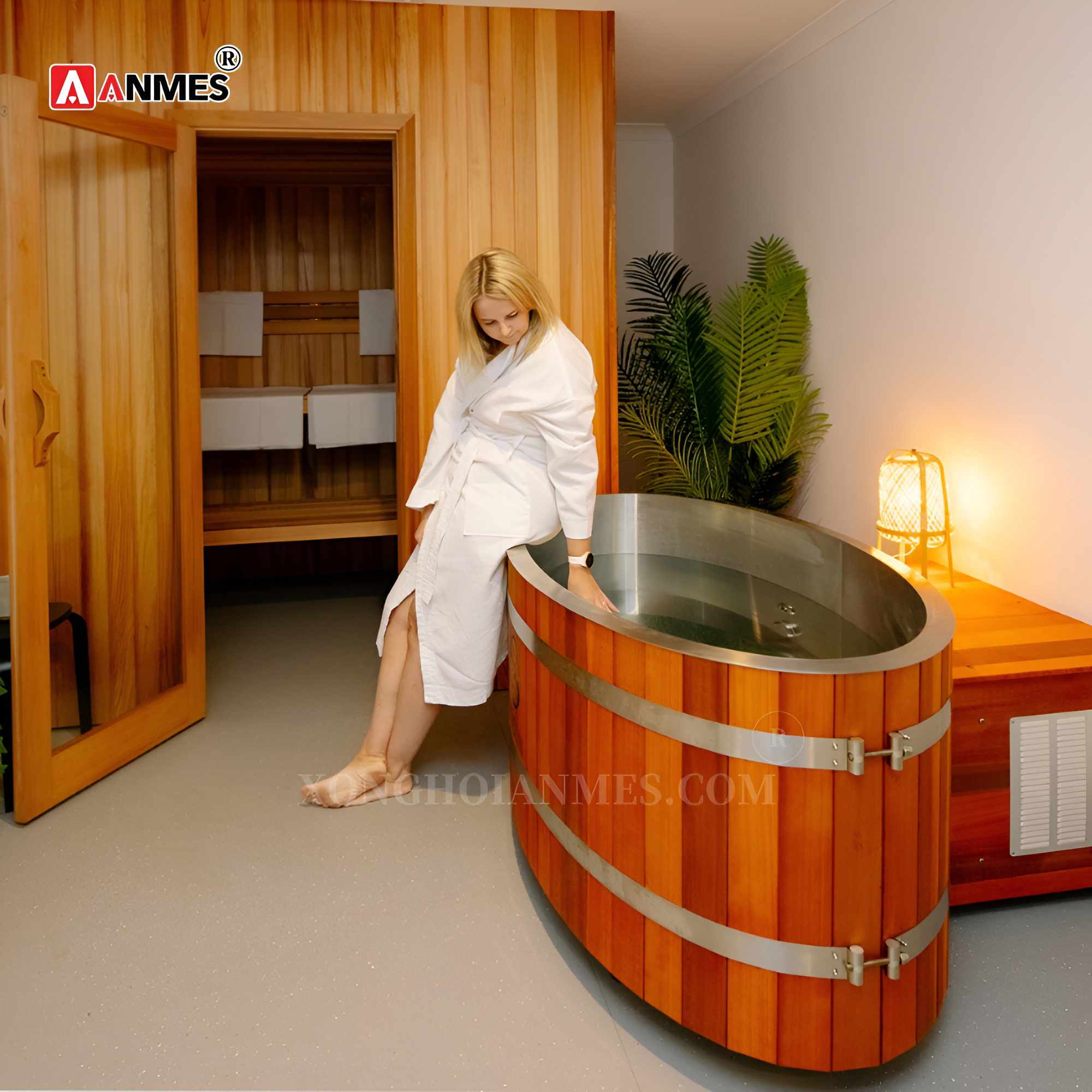 Thiết kế bồn ngâm lạnh phòng xông hoưi tại nhà