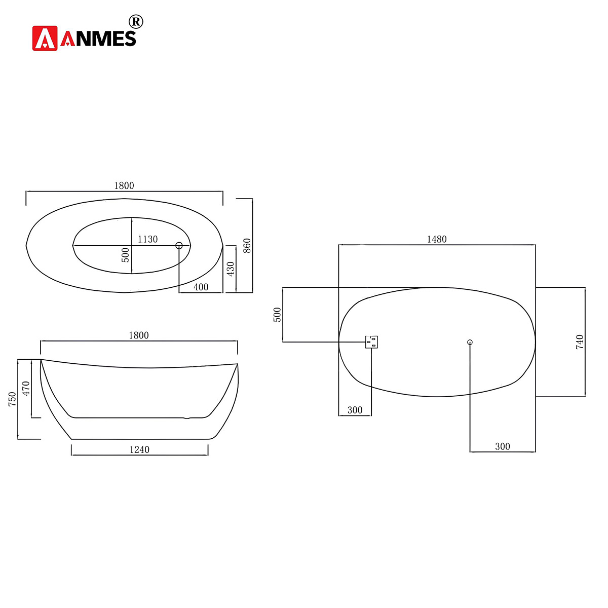 Bồn tắm massage DR 1802