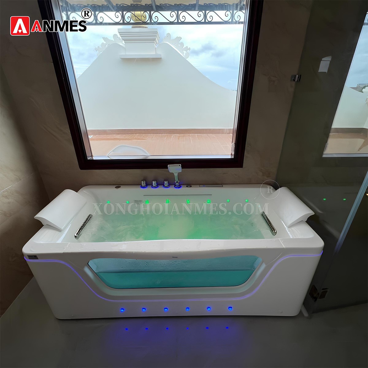 Nên chọn kích thước bồn tắm massage phù hợp với không gian

