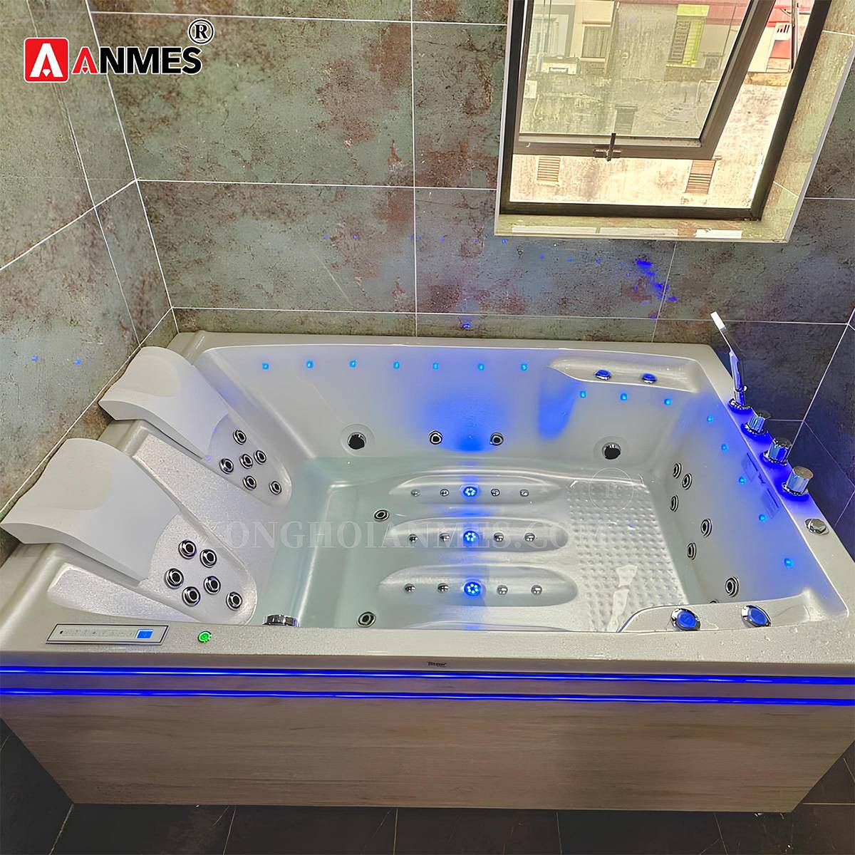 Chất liệu Acrylic ngọc trai của bồn tắm massage