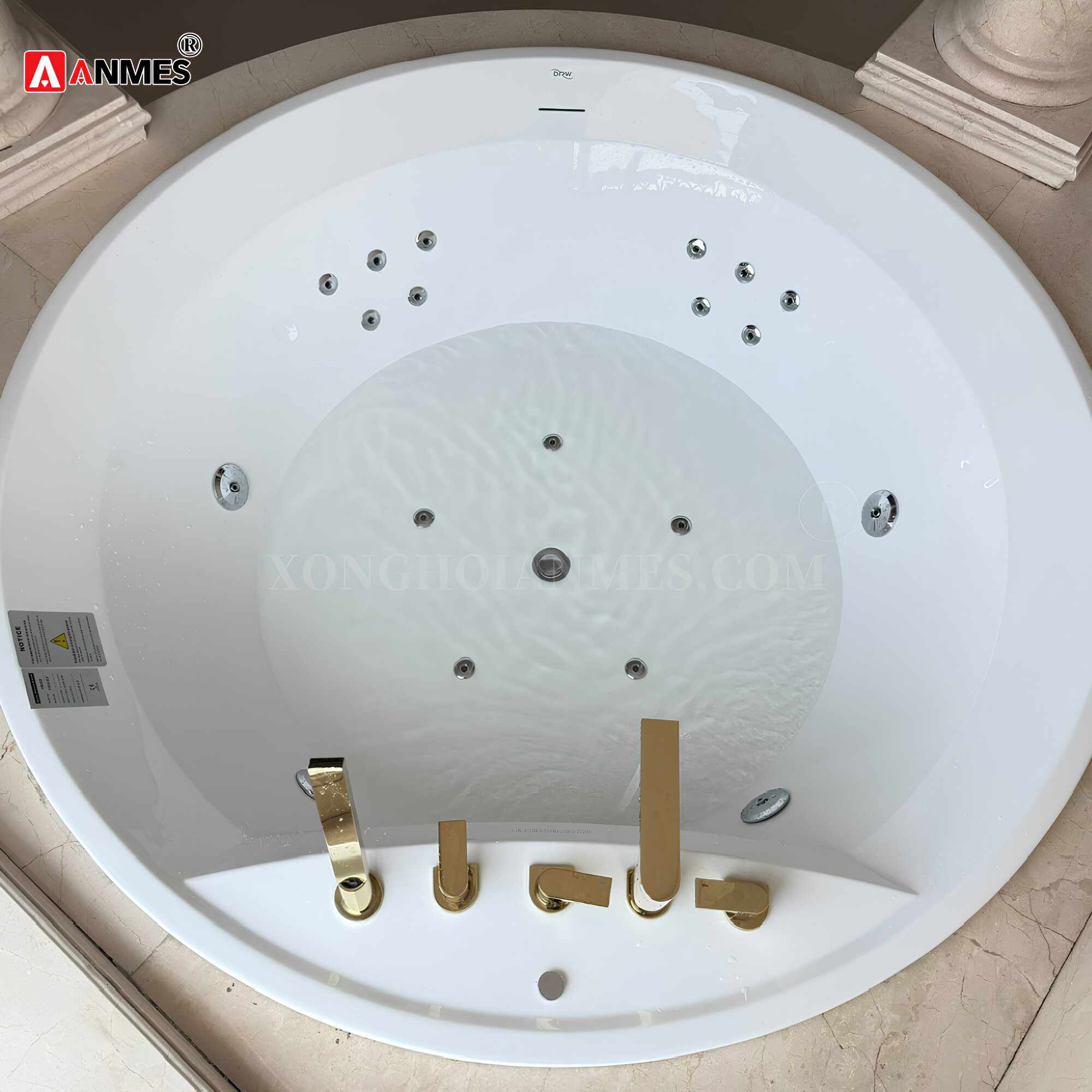 Hệ thống sục khí, sục massage của bồn tắm massage DR 7009M