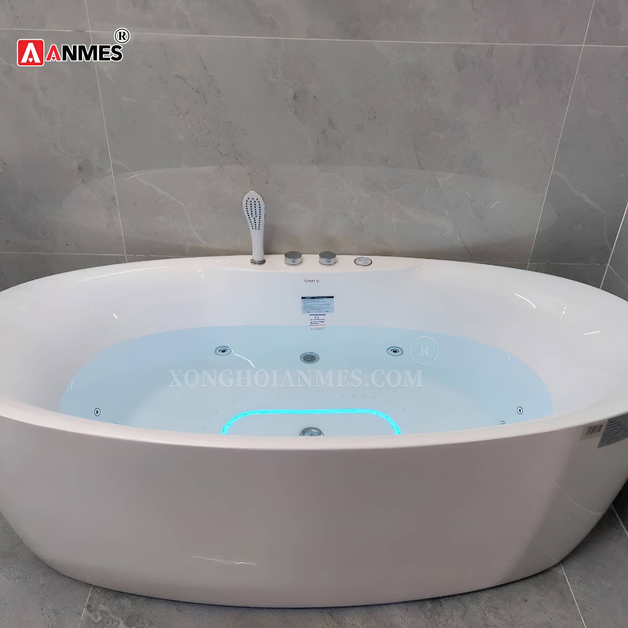 Anmes JSC - Tổng kho cung cấp, lắp đặt bồn tắm massage Gemy G9566 chính hãng, giá ưu đãi