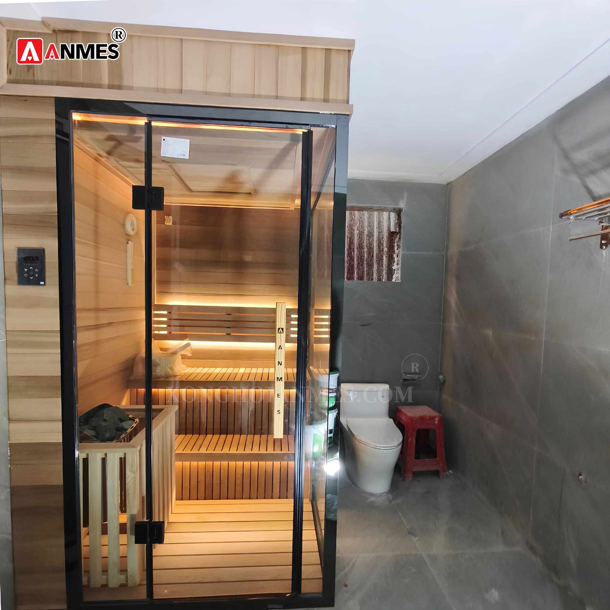 Dự án lắp đặt phòng xông khô gỗ tuyết tùng tại Phú Xuyên, Hà Nội