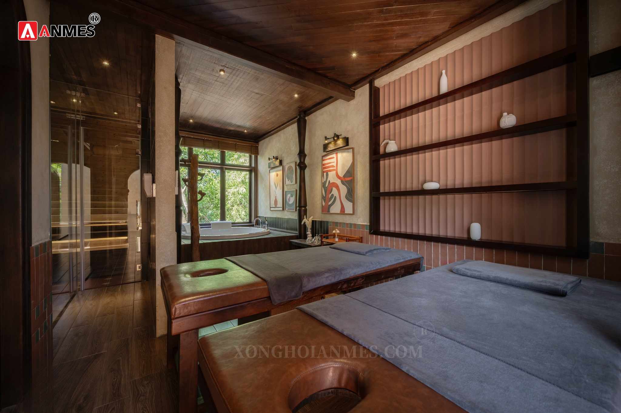 Phòng xông hơi ướt tại Mộc Lâm Viên Resort