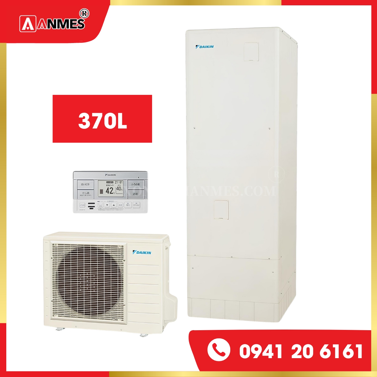 Máy nước nóng trung tâm - Heatpump DAIKIN EQ37XV 370L