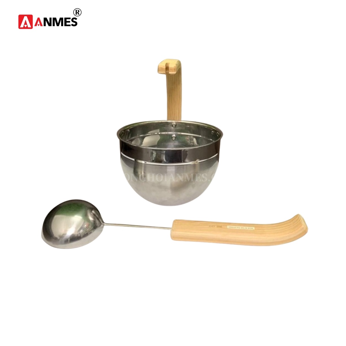 Bộ xô gáo inox phòng xông hơi