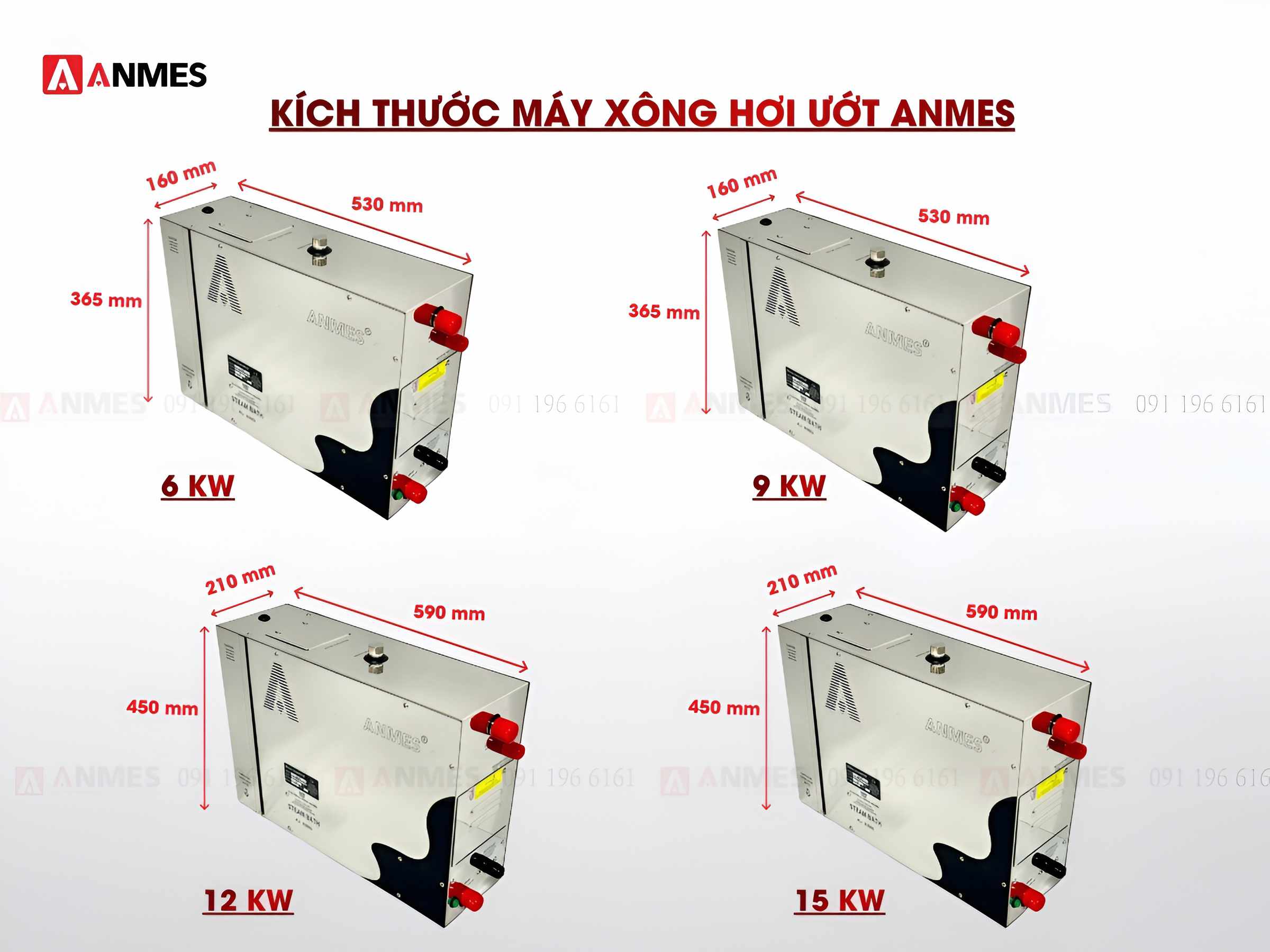 Máy Xông Hơi Ướt Anmes AU