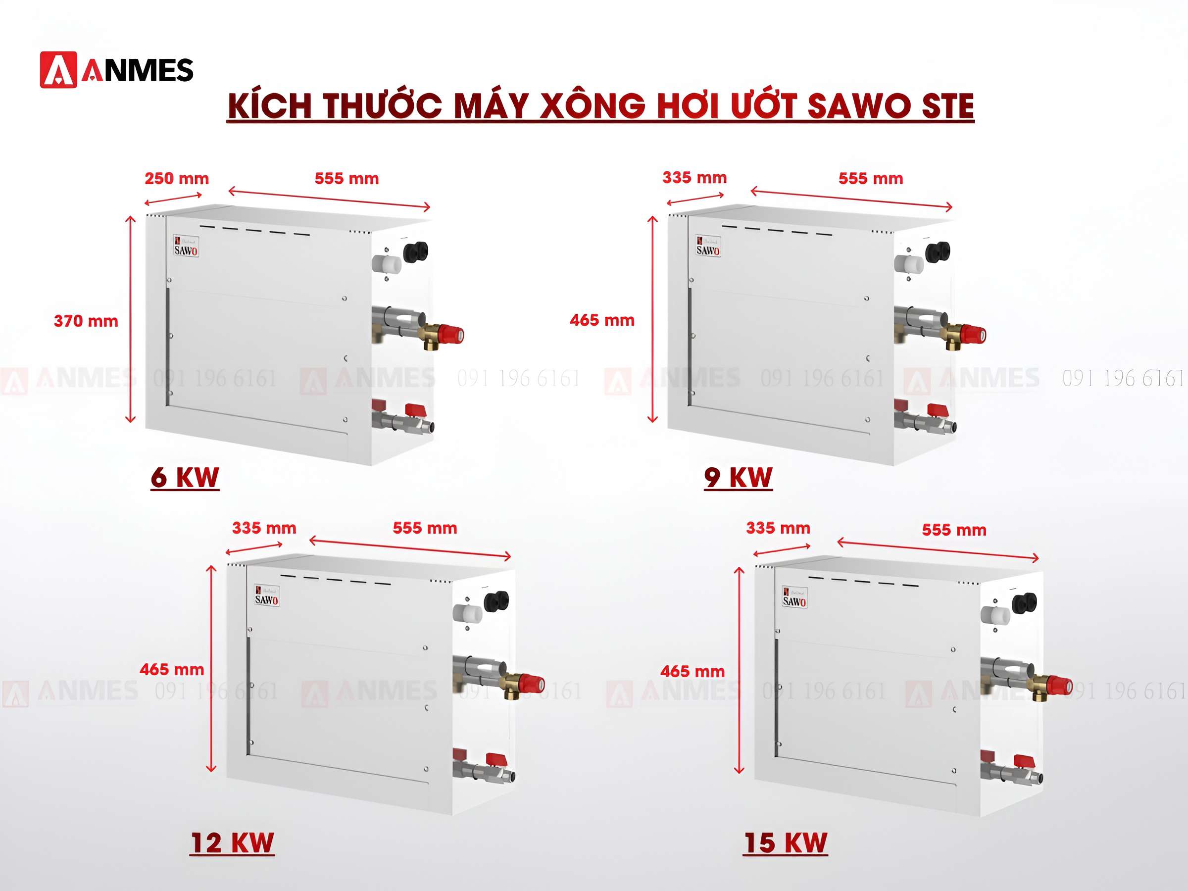 Máy Xông Hơi Ướt Sawo STE