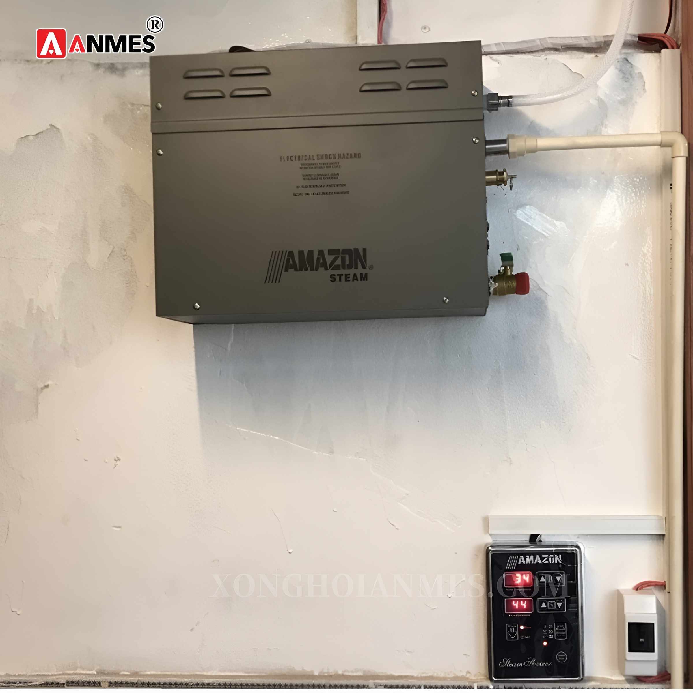 So sánh máy xông hơi ướt Amazon với máy xông hơi ướt Anmes