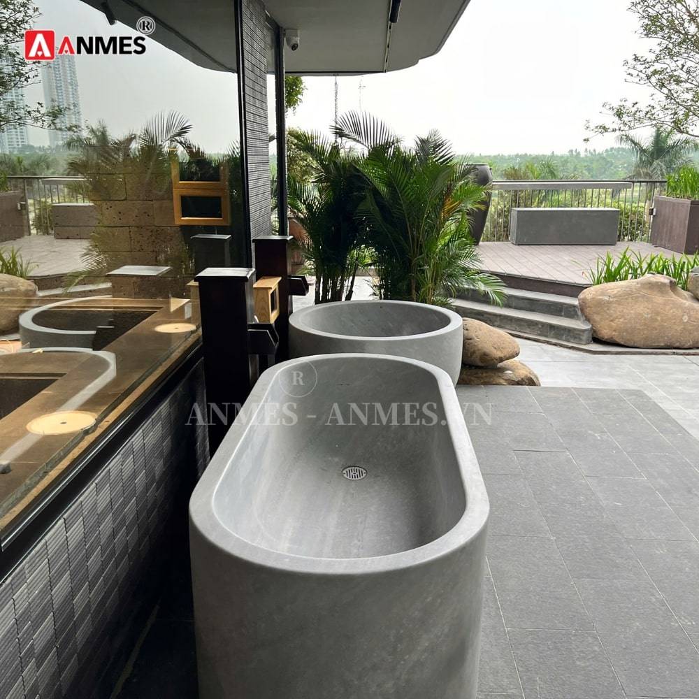 Bồn ngâm onsen nóng lạnh tại KĐT Ecoaprk Hưng Yên
