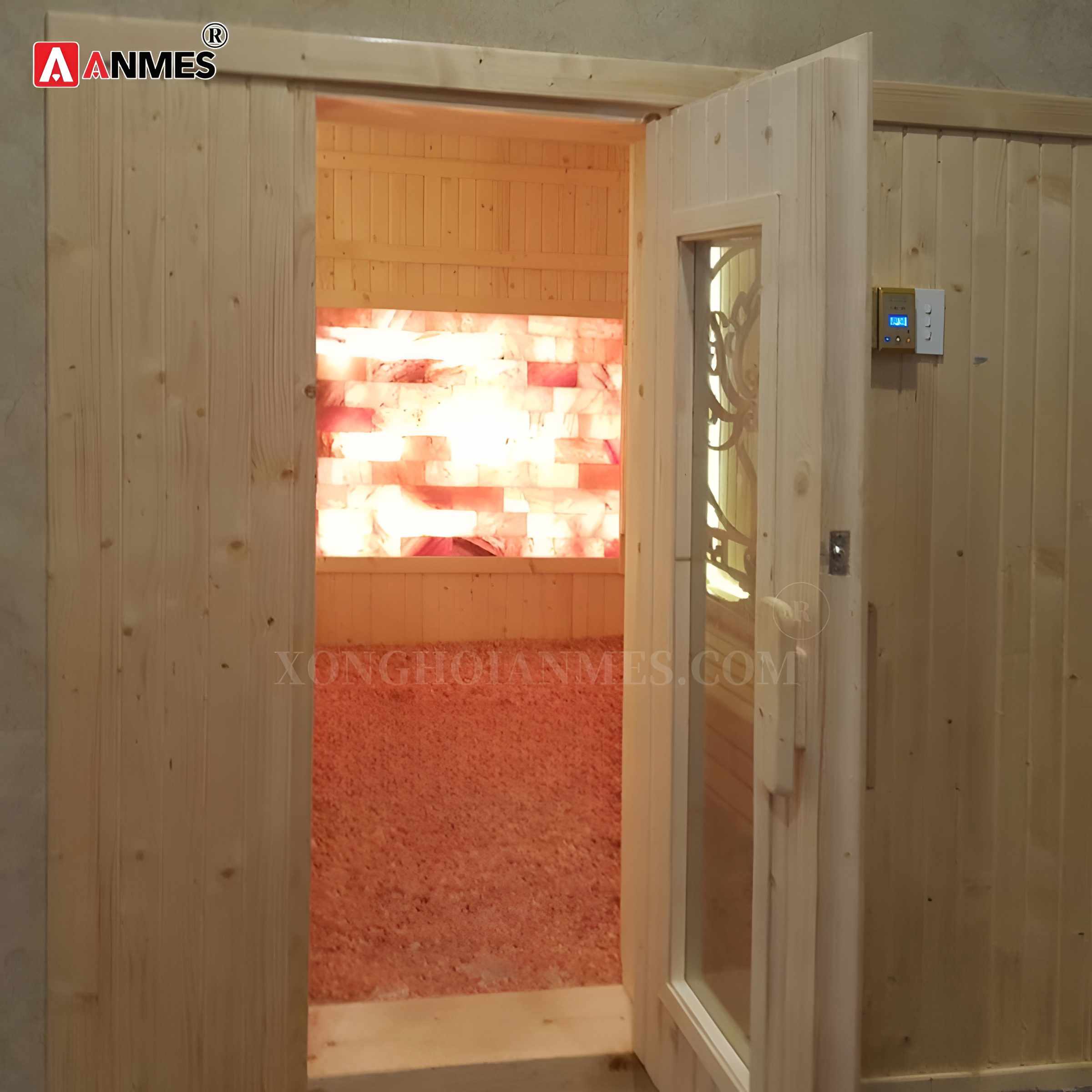 Phụ kiện phòng xông hơi đá muối hồng ngoại nằm