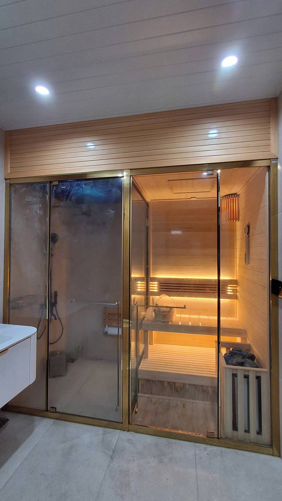 Thiết kế lắp đặt phòng xông hơi tại Vinhomes Royal Island Hải Phòng