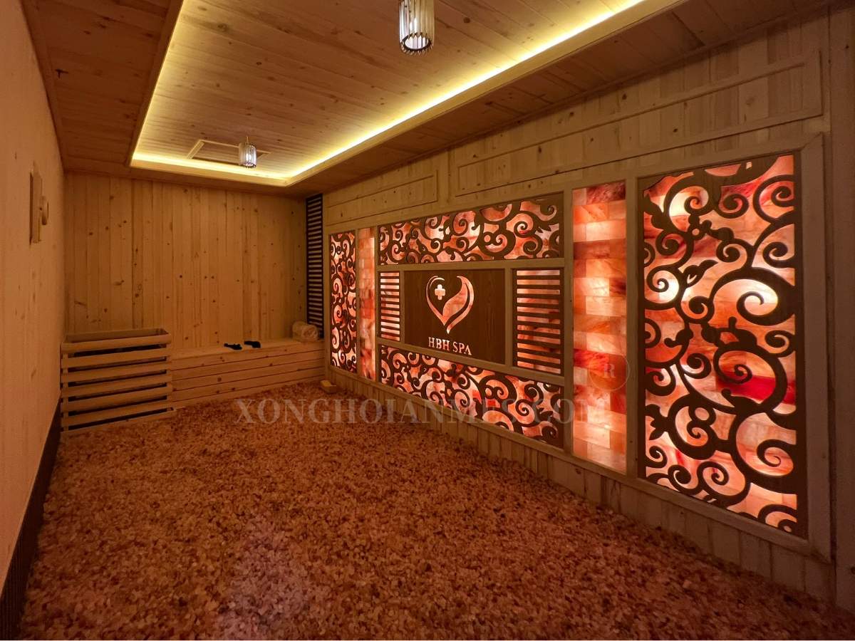 Thiết kế kỹ thuật của phòng xông hơi đá mu