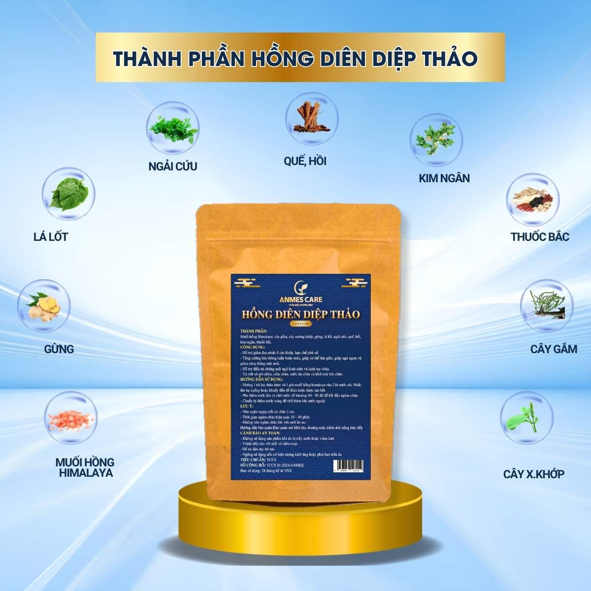 Thảo dược ngâm chân dân tộc Dao Đỏ - Anmescare