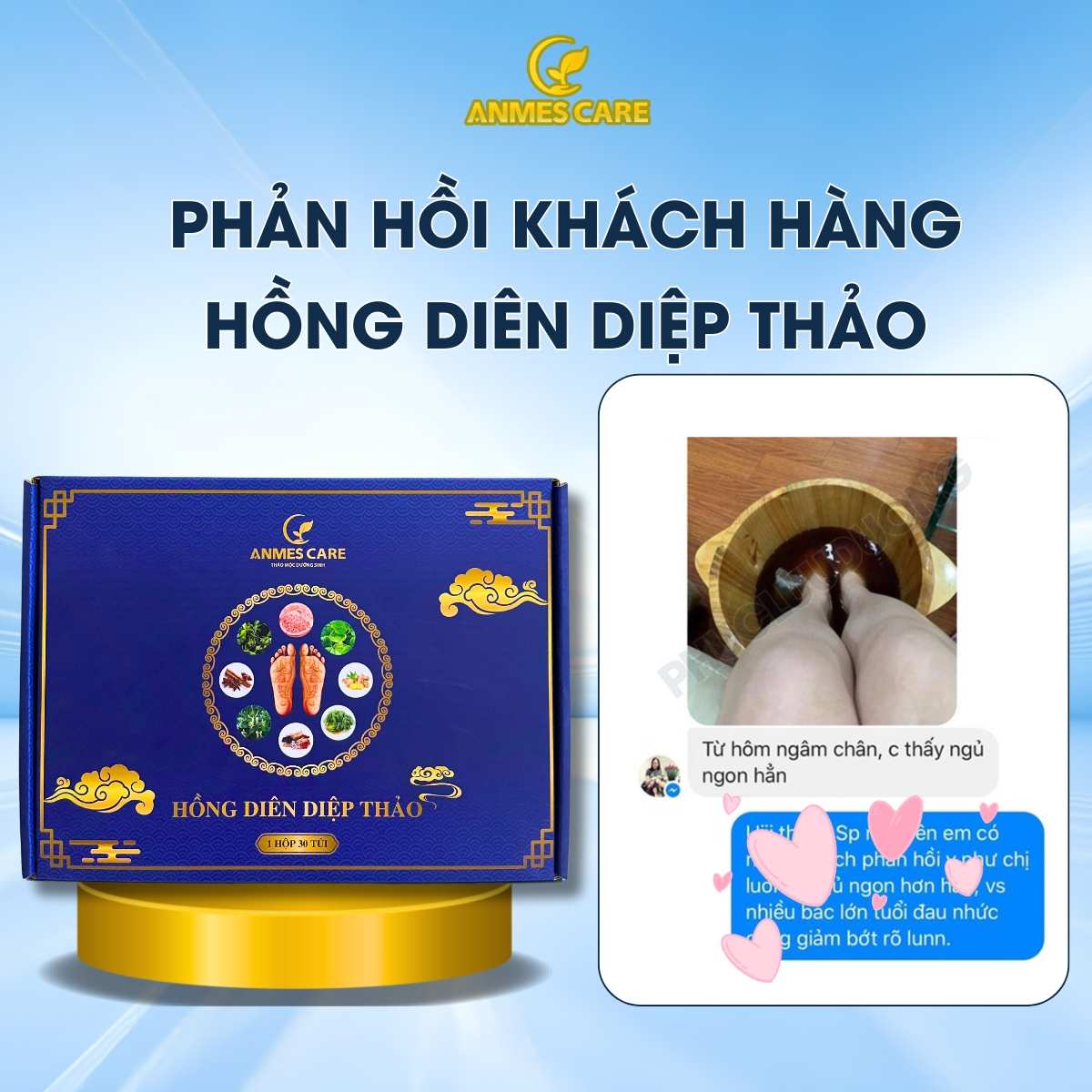 Thảo dược ngâm chân dân tộc Dao Đỏ - Anmescare