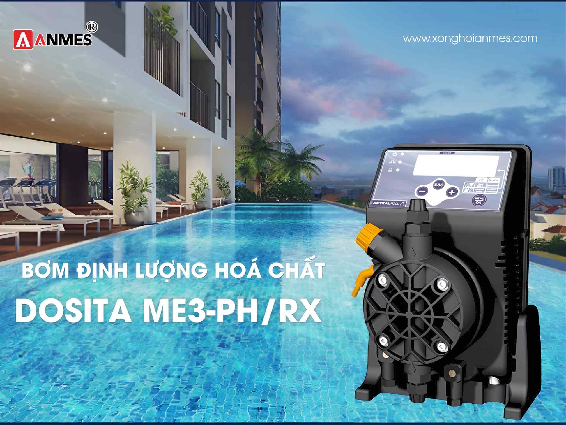Đặc điểm của bơm định lượng hóa chất Dosita ME3-PH/RX