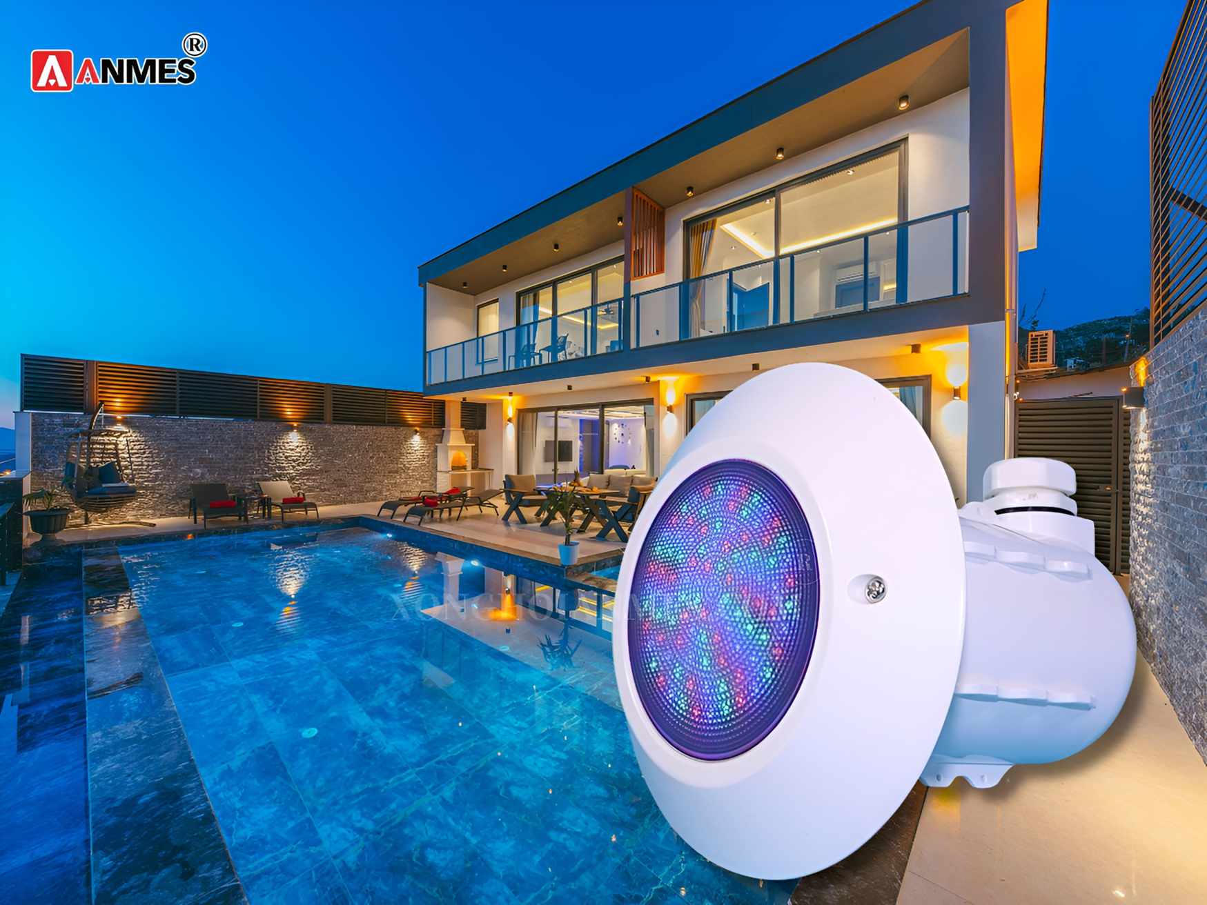 Anmes - Địa chỉ cung cấp đèn LED bể bơi Emaux ELCOMP - N chính hãng