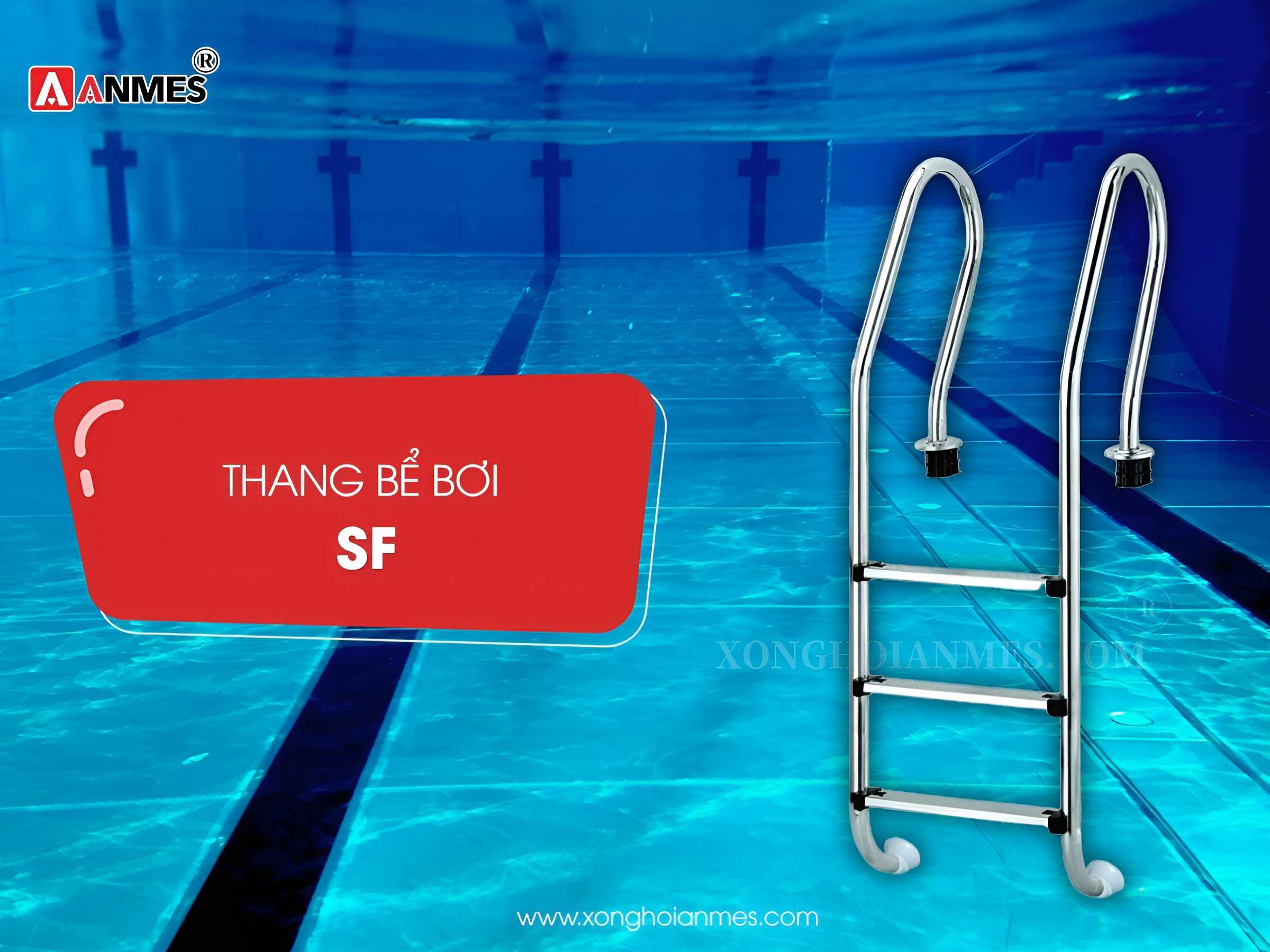 Ưu điểm của thang bể bơi nhập khẩu SF