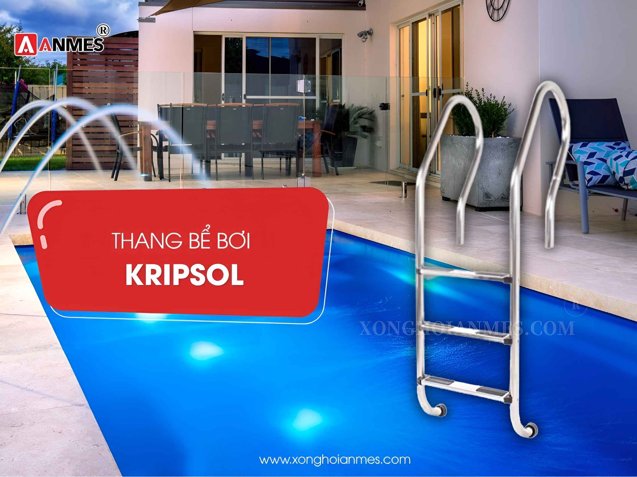 Đặc điểm cấu tạo của thang bể bơi Kripsol MXI