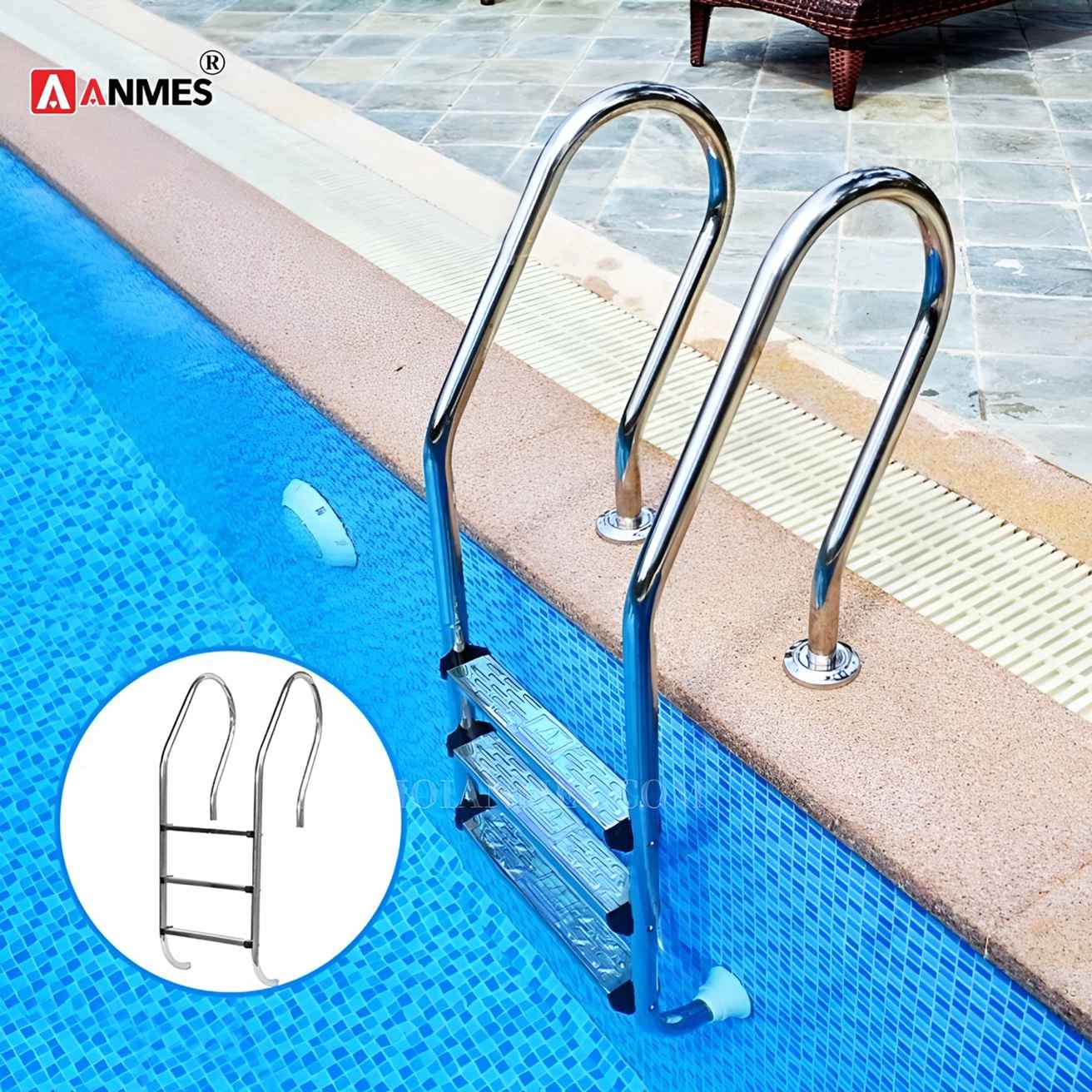 Anmes - Đơn vị cung cấp thang bể bơi giá tốt, chính hãng