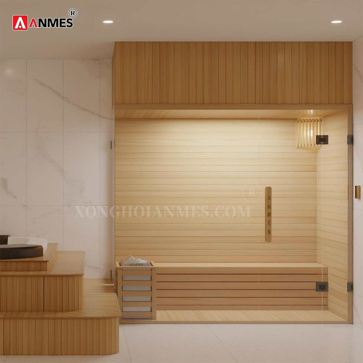 Kích thước phòng sauna ảnh hưởng đến trải nghiệm xông hơi

