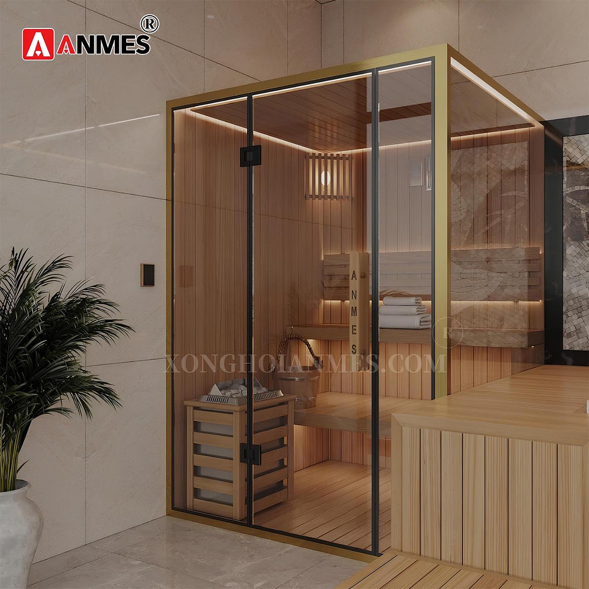 Lắp đặt phòng xông hơi khô A2516 thể hiển phong cách sống riêng của gia chủ
