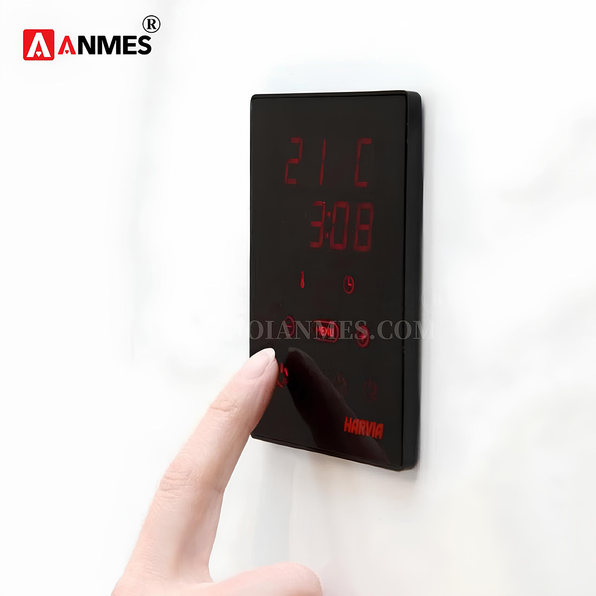 Bảng điều khiển cảm ứng của máy xông hơi khô Harvia Globe
