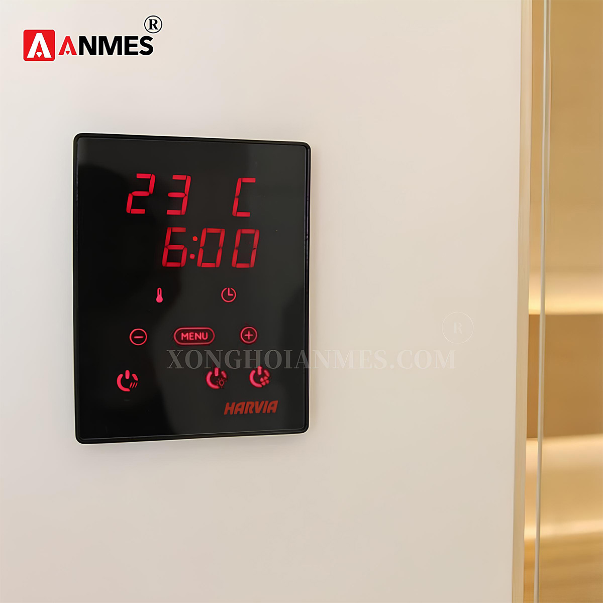 Bảng điều khiển cảm ứng của máy xông hơi khô Harvia
