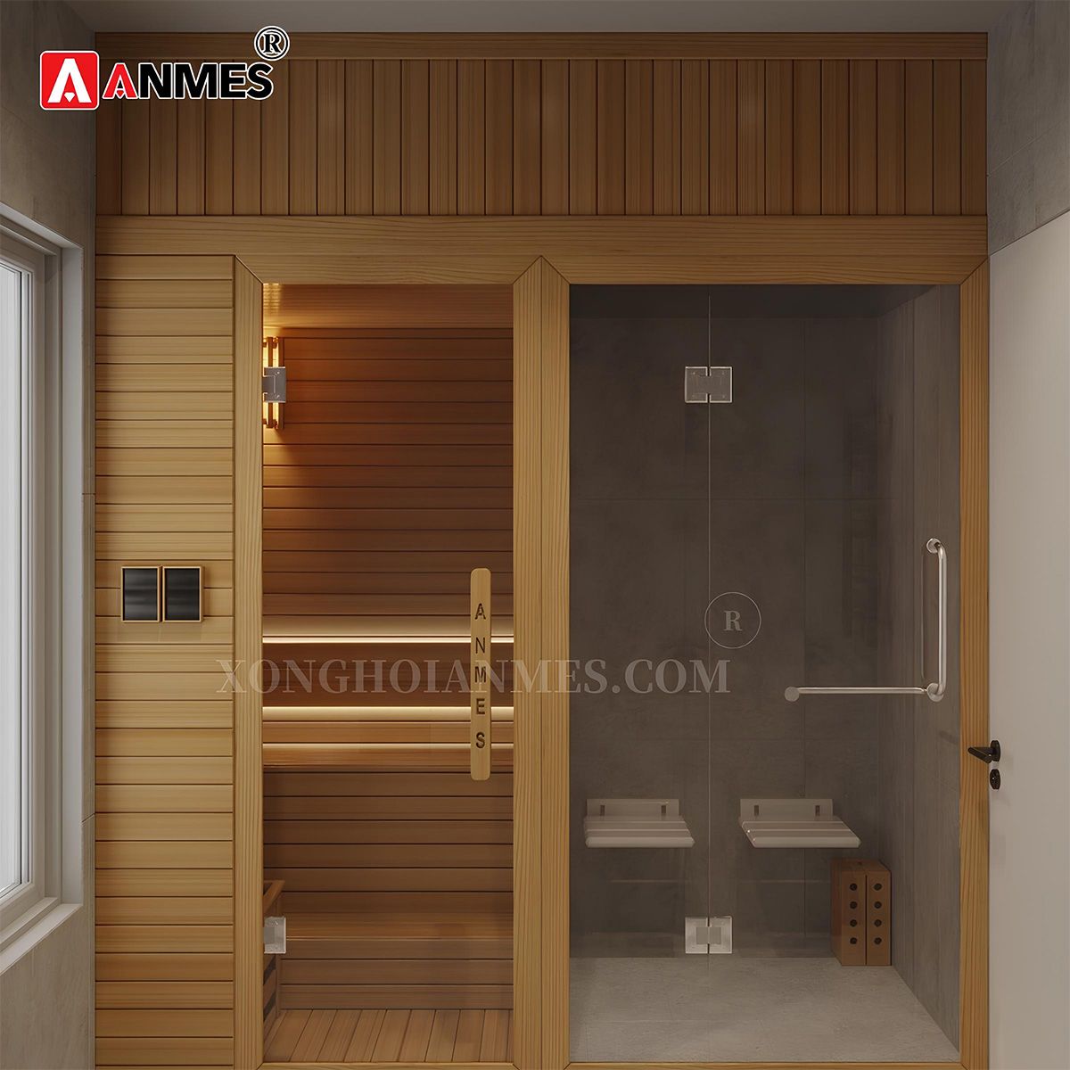 Sự khác biệt của phòng xông hơi ướt và xông hơi khô
