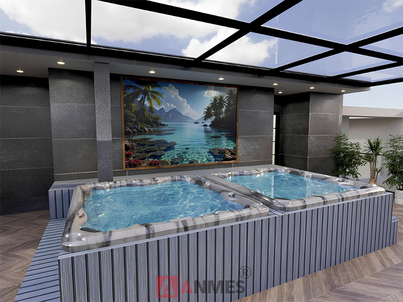 Anmes - Địa chỉ lắp đặt bể sục jacuzzi nhập khẩu MONALISA M-3354 chính hãng, giá tốt