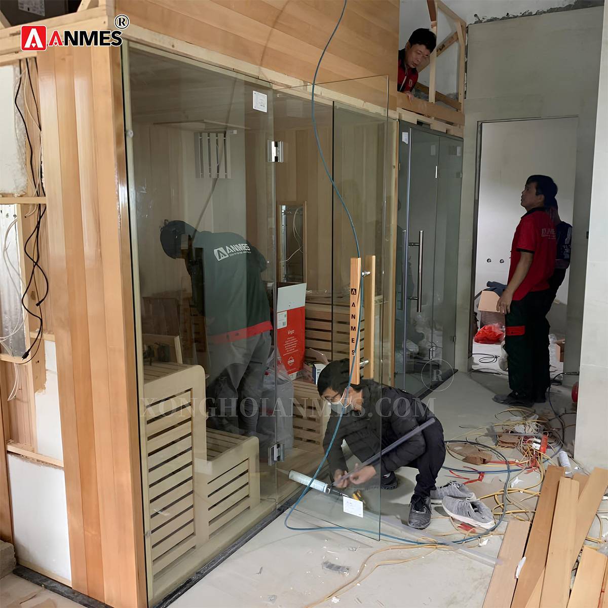 ANMES - Nhà thầu thiết kế phòng xông hơi tại nhà uy tín, chuyên nghiệp