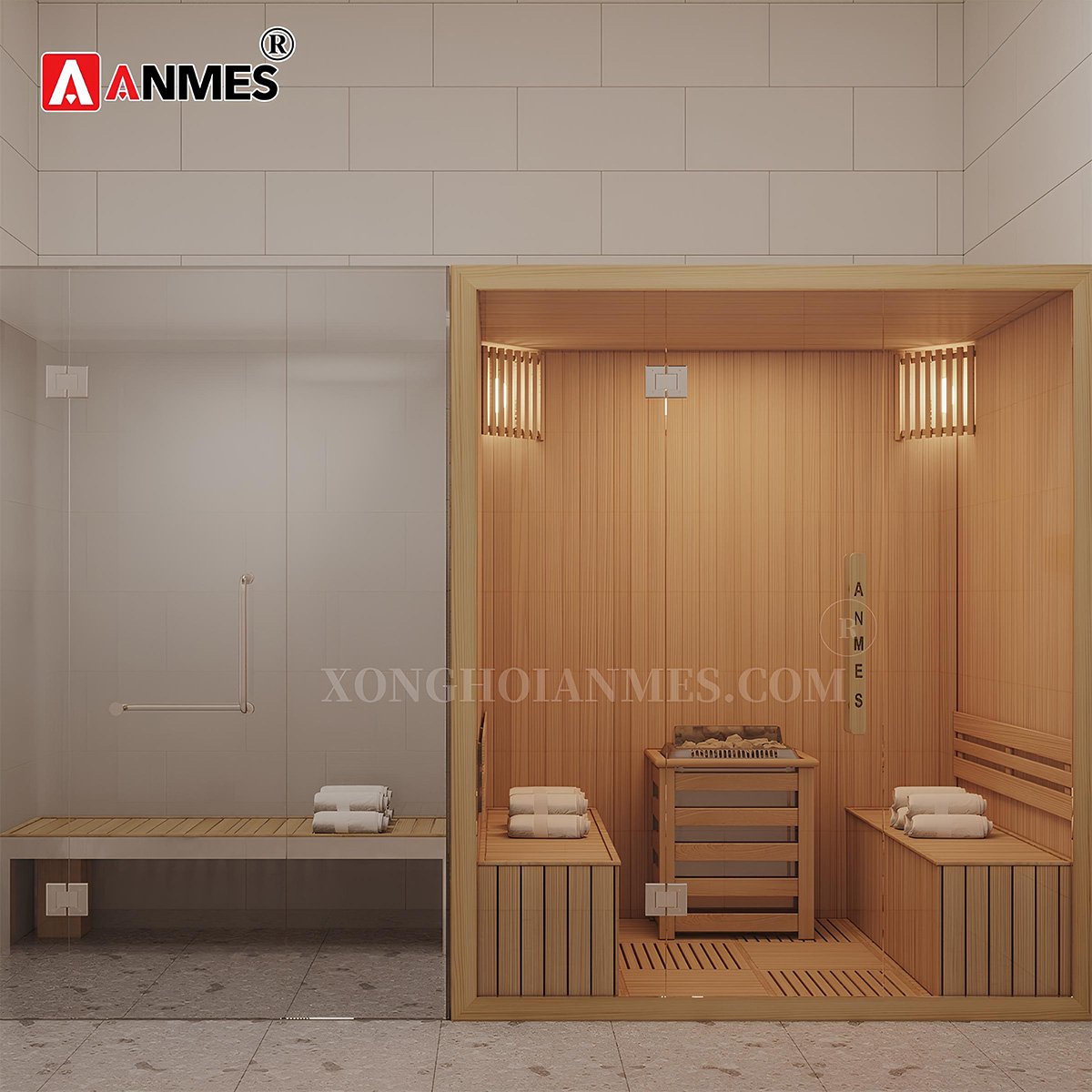 ANMES - Đơn vị thiết kế, lắp đặt phòng xông hơi khô chuyên nghiệp, uy tín
