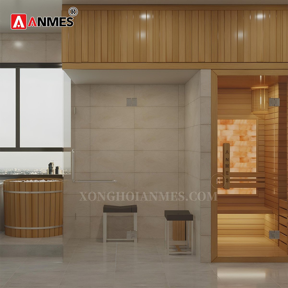 Anmes - Địa chỉ thi công phòng xông hơi đá muối tin cậy, chuyên nghiệp