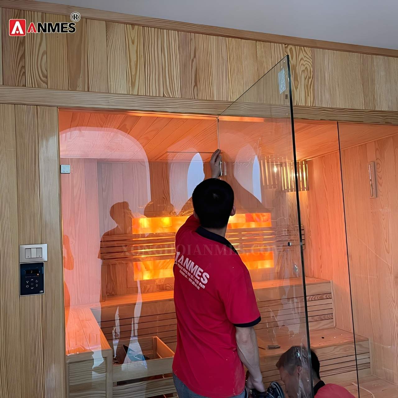 Anmes - Đơn chị chuyên thiết kế, thi công phòng xông hơi đá muối cho gia đình, khách sạn, resort 