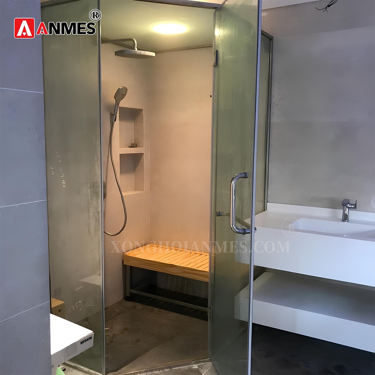 Thiết kế phòng xông hơi ướt gia đình
