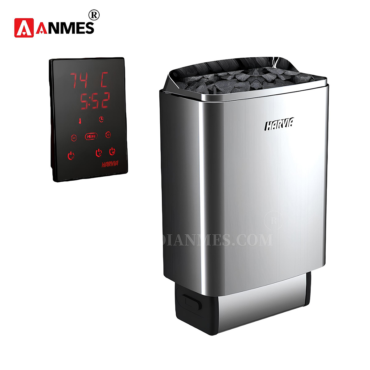 Máy xông hơi khô Harvia Top Steel - Thiết kế sang trọng và bền bỉ