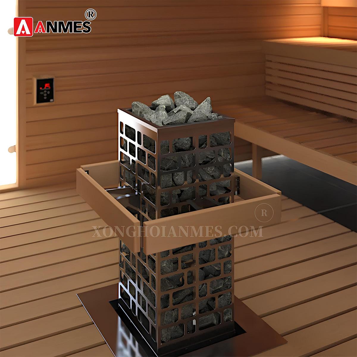 Bảng điều khiển máy xông hơi khô Sawo Cubos hiện đại
