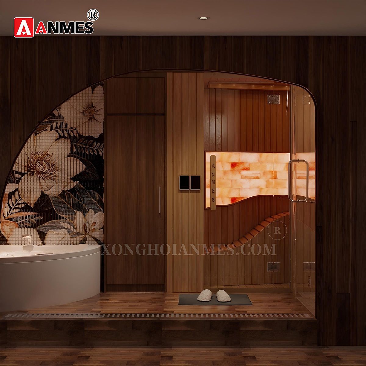 Anmes - Đơn vị thi công phòng xông đá muối chuyên nghiệp, giá tốt