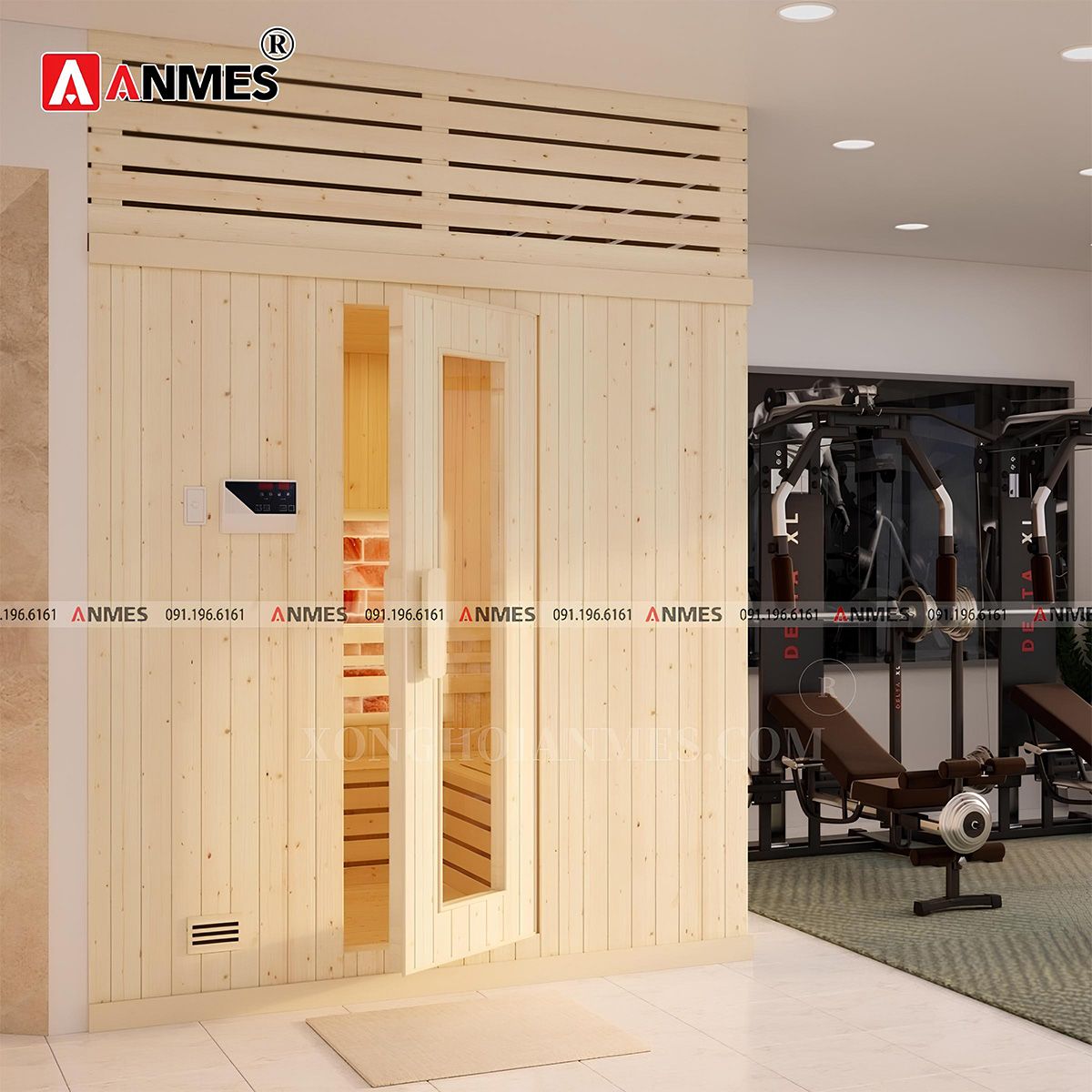 ANMES - Địa chỉ thiết kế, lắp đặt phòng xông hơi giá tốt, chuyên nghiệp
