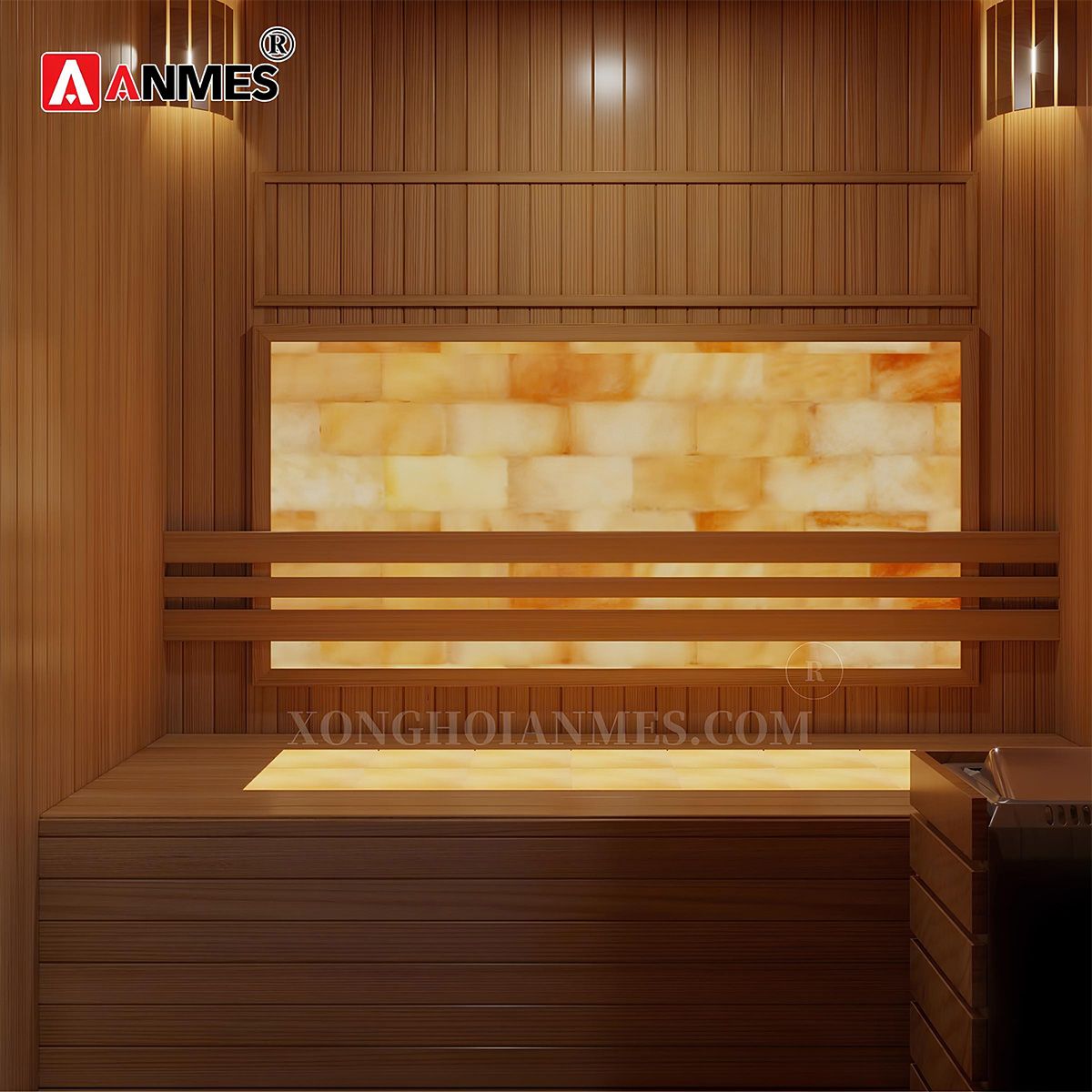 Bố trí không gian lắp đặt phòng xông đá muối hợp lý
