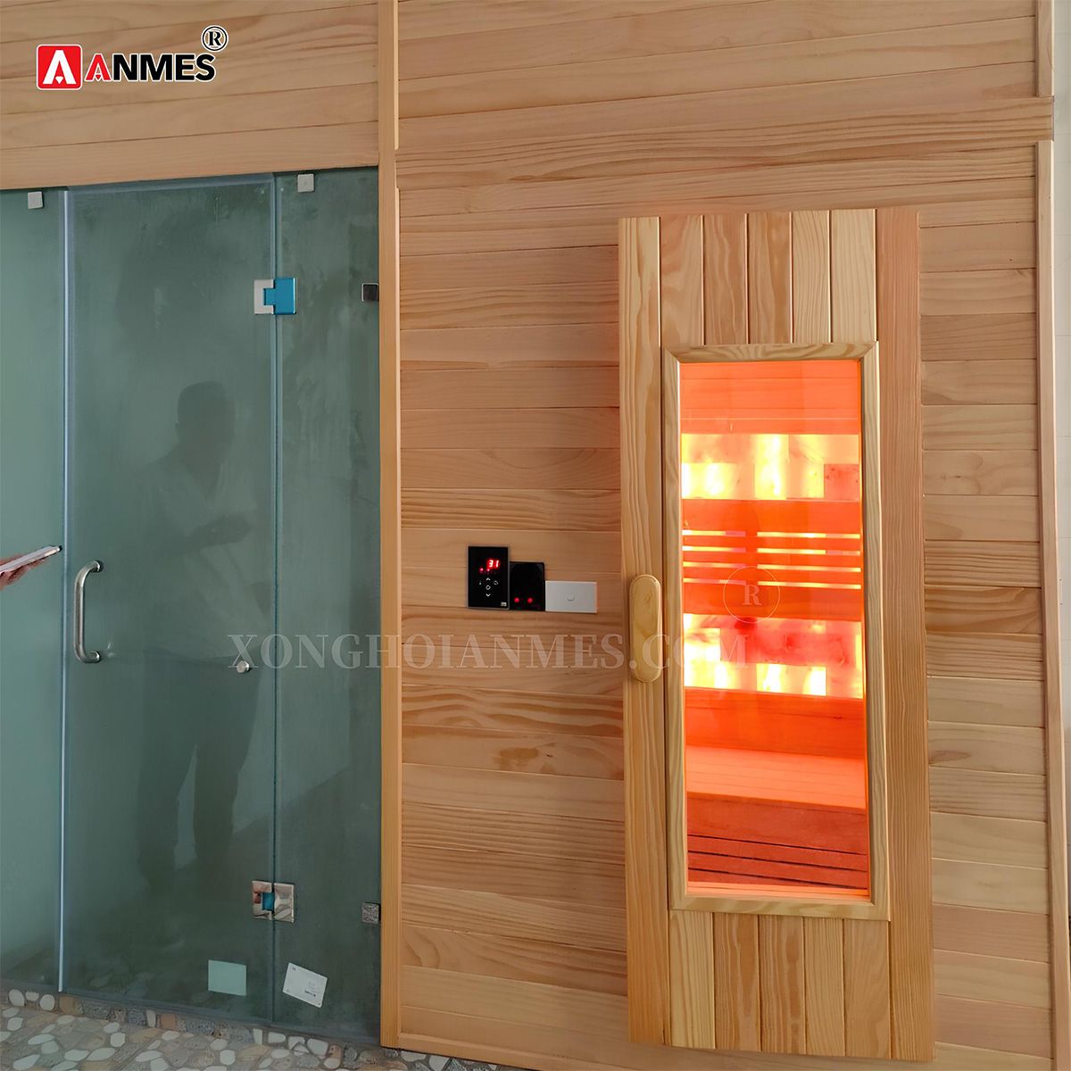 Phòng xông đá muối thiết kế