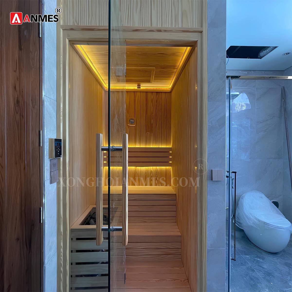 Tăng giá trị thẩm mỹ của n gôi nhà khi thiết kế phòng tắm xông hơi